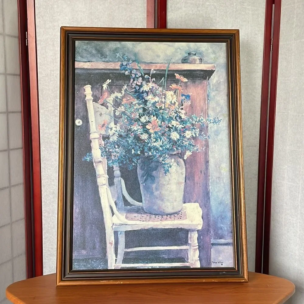 “Morning Arrangement,” by Patton Wilson Very Large Framed Canvas Print (31x22.5)